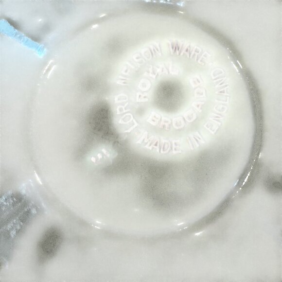 Lord Nelson Ware Porcelain Teacup Saucer Espresso Royal Brocade Chintz England - Picture 2 of 10